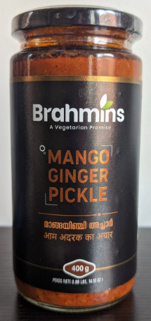 Brahmins Mango Ginger Pickle 400g