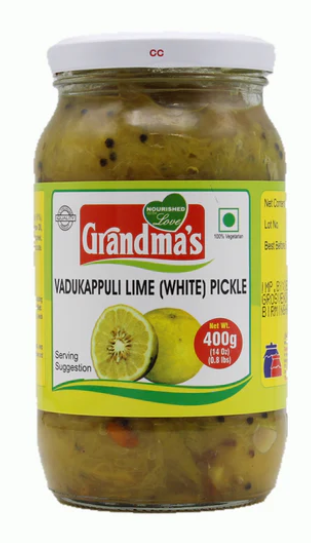 Grandma's Vadukapuli Lime Pickle