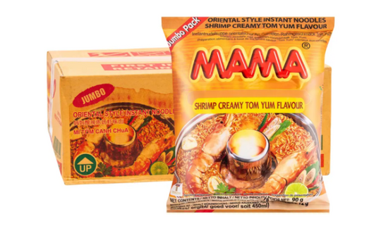 Mama Shrimp Creamy Tom Yum Flavour Noodle (90g x 20) Box