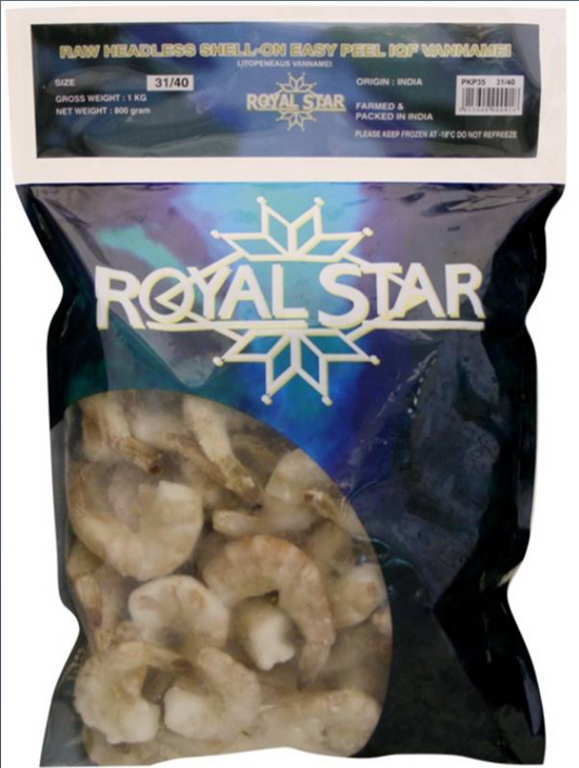 Royal Start Raw Peeled Prawns